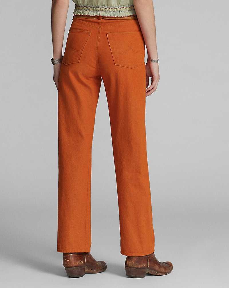 Jeans Ralph Lauren High Boy Fit Tangerine Mujer Tangerine | QTPBFOD-59 - vista 4