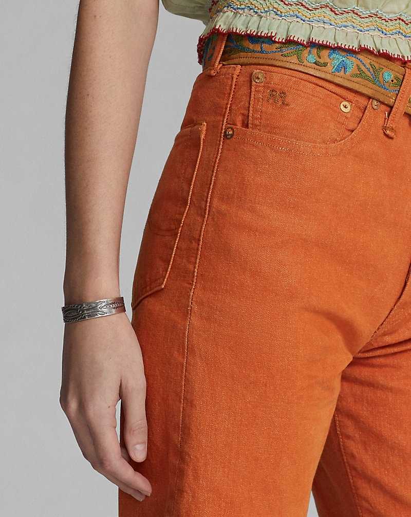 Jeans Ralph Lauren High Boy Fit Tangerine Mujer Tangerine | QTPBFOD-59 - vista 5
