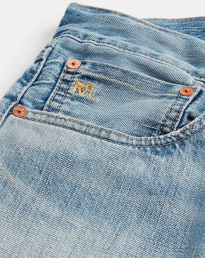 Jeans Ralph Lauren High Slim Lawton Selvedge Hombre Azules | CHJQVFA-27 - vista 4