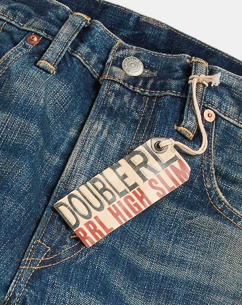 Jeans Ralph Lauren High Slim Yosemite Selvedge Hombre Azules | CJYZTGN-87 - vista 3