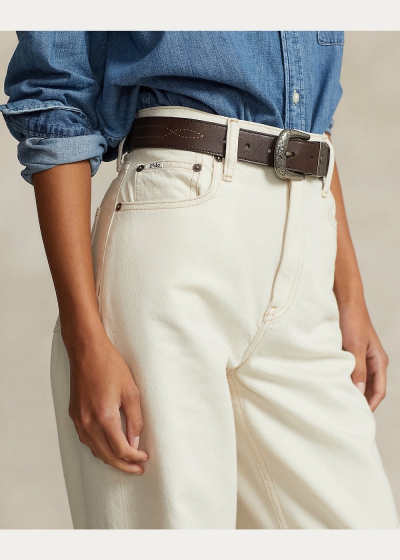 Jeans High-Rise Anchos-Leg Mujer Azules | BZPK96230 - vista 3
