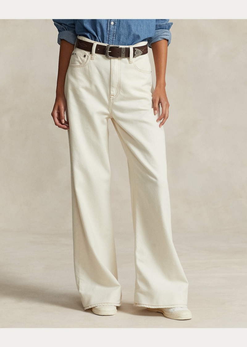 Jeans High-Rise Anchos-Leg Mujer Azules | BZPK96230 - vista 5
