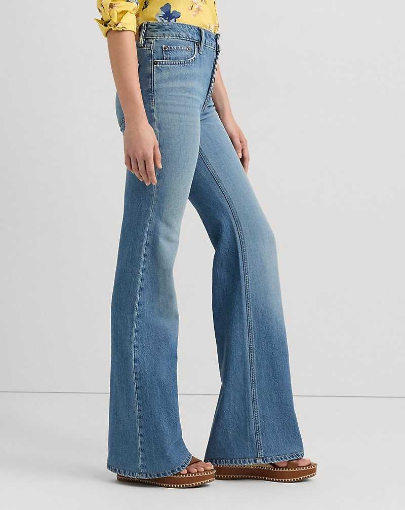 Jeans Ralph Lauren High-Rise Flare Mujer Azules | ORKMWAZ-29 - vista 4