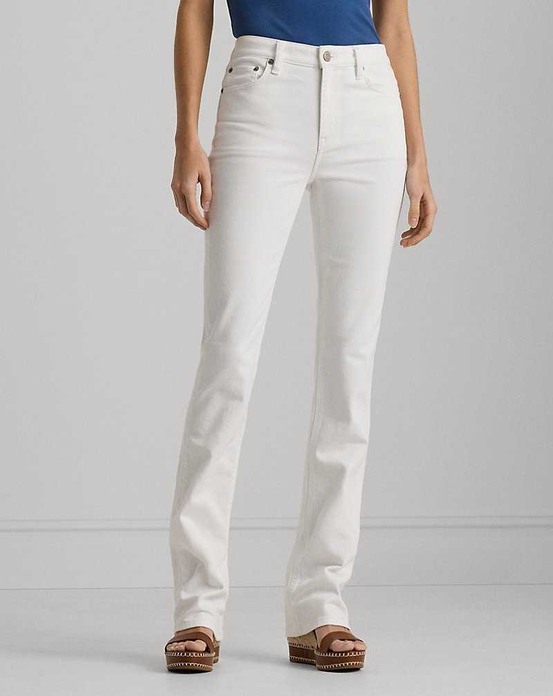 Jeans Ralph Lauren High-Rise Mujer Blancos Azules | LUABSQO-71 - vista 3