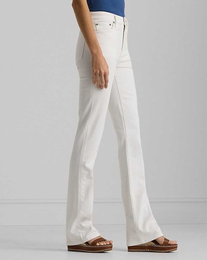 Jeans Ralph Lauren High-Rise Mujer Blancos Azules | LUABSQO-71 - vista 4