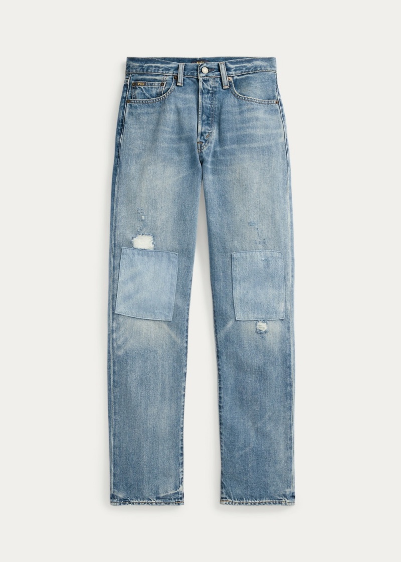 Jeans High-Rise Relaxed Directo Mujer Azules | UXFB61057 - vista 4