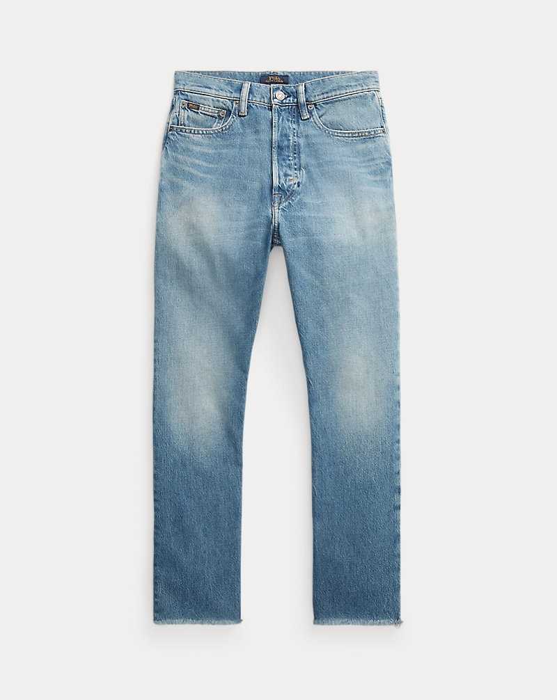 Jeans Ralph Lauren High-Rise Relaxed Straight Crop Mujer Azules | QAVBSHT-70 - vista 2