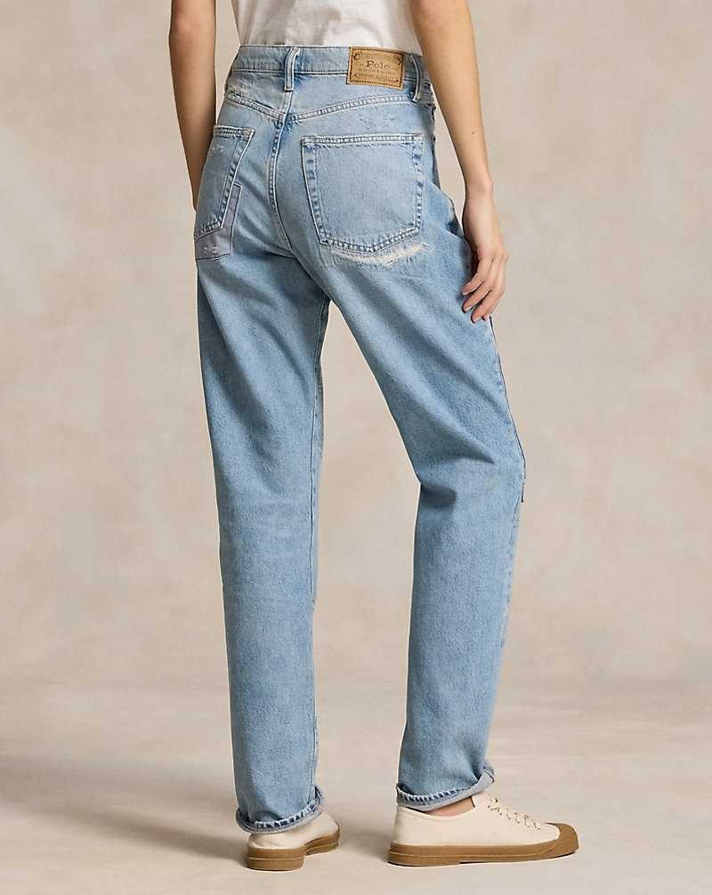 Jeans Ralph Lauren High-Rise Relaxed Straight Mujer Azules | EWCLOZN-81 - vista 5