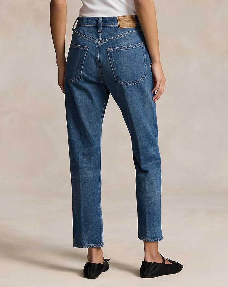 Jeans Ralph Lauren High-Rise Relaxed Straight Crop Mujer Azules | BEGMSOK-58 - vista 5