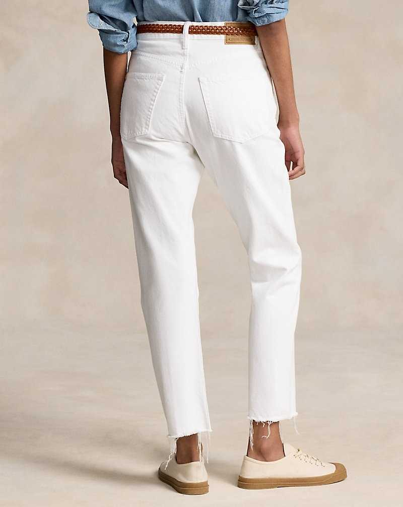 Jeans Ralph Lauren High-Rise Relaxed Straight Crop Mujer Azules | FQAMTYX-83 - vista 4