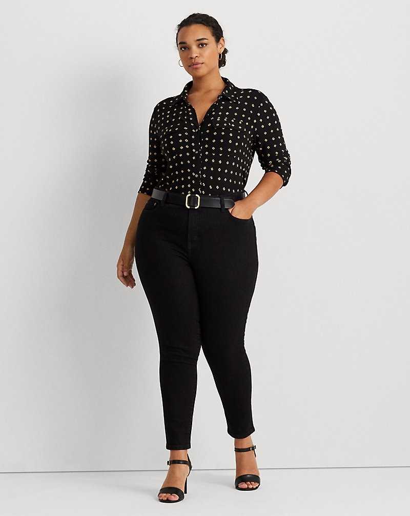 Jeans Ralph Lauren High-Rise Skinny Ankle Mujer Negros Azules | MFZAYJP-03 - vista 1