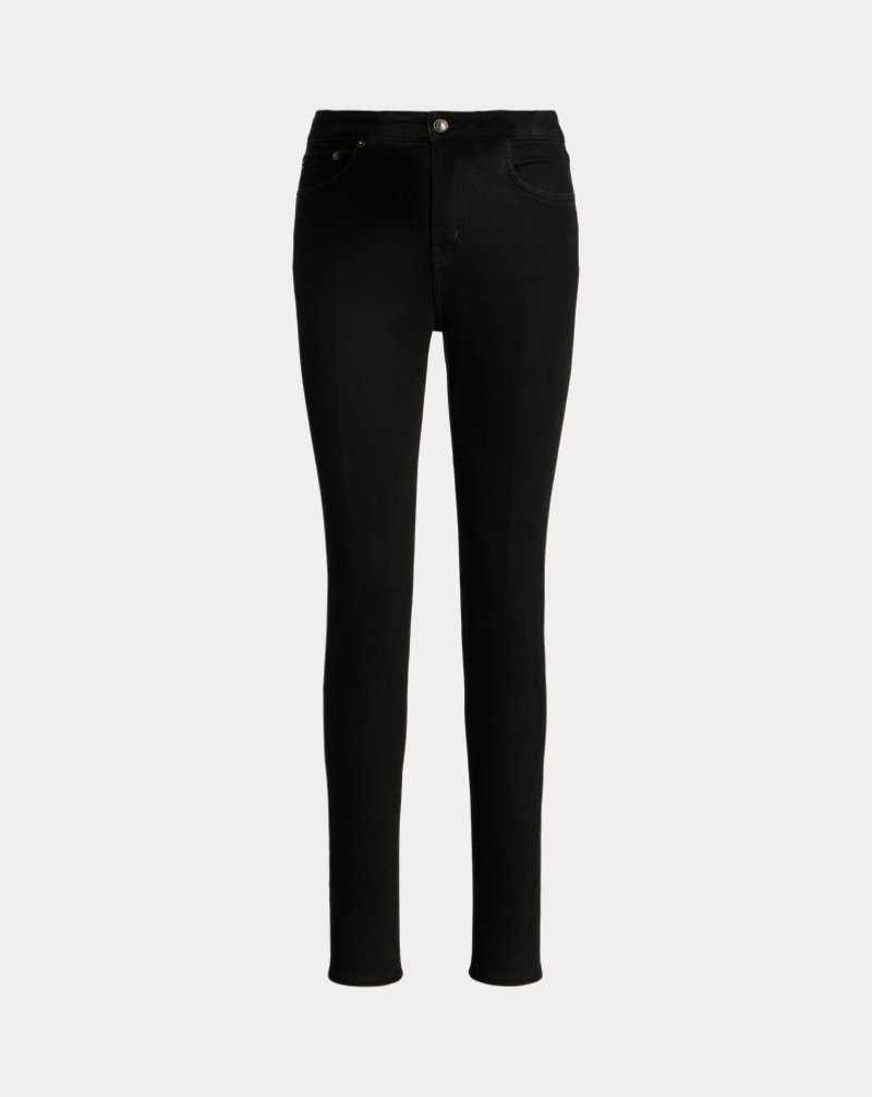 Jeans Ralph Lauren High-Rise Skinny Ankle Mujer Negros Azules | HULFXAP-41 - vista 2