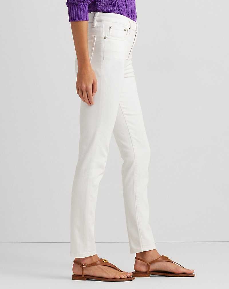 Jeans Ralph Lauren High-Rise Skinny Ankle Mujer Blancos Azules | DMPFJHQ-19 - vista 4