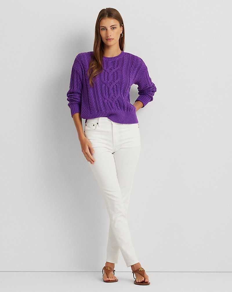 Jeans Ralph Lauren High-Rise Skinny Ankle Mujer Blancos Azules | DMPFJHQ-19 - vista 1