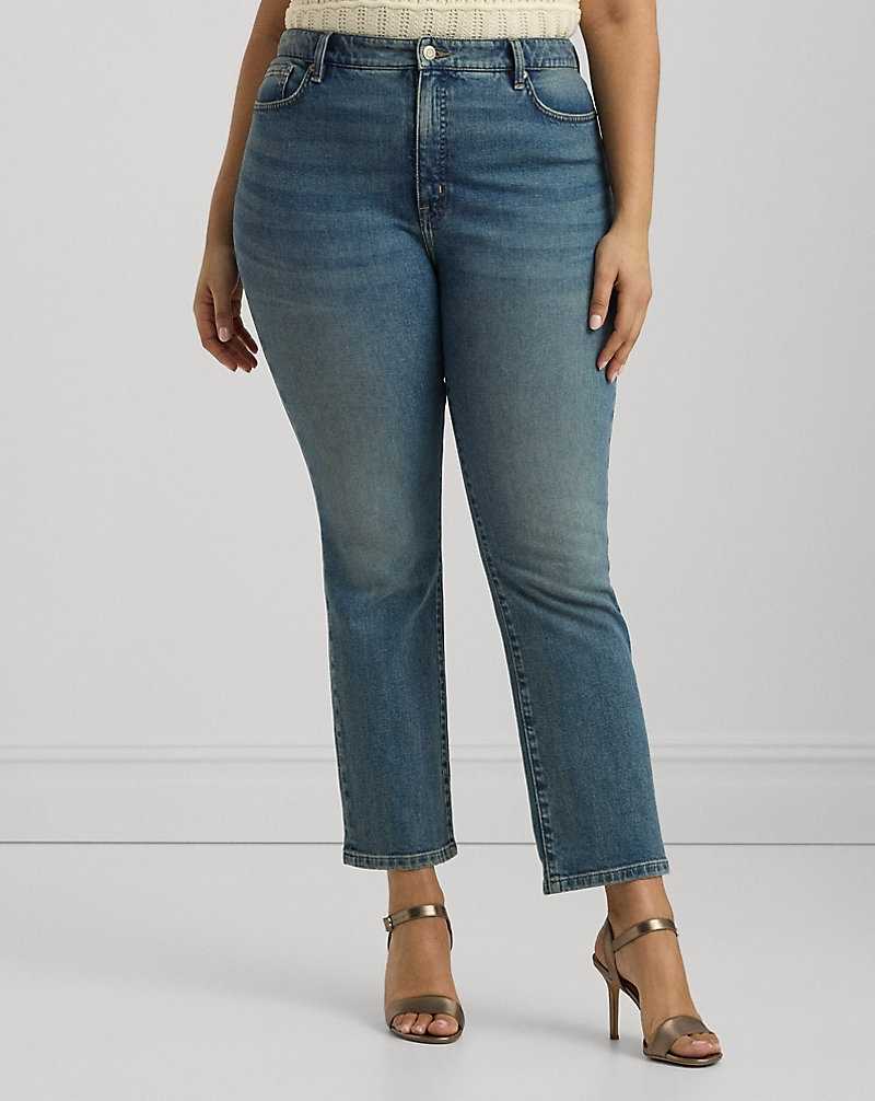 Jeans Ralph Lauren High-Rise Straight Ankle Mujer Azules Azules | KYTGZDJ-17 - vista 3