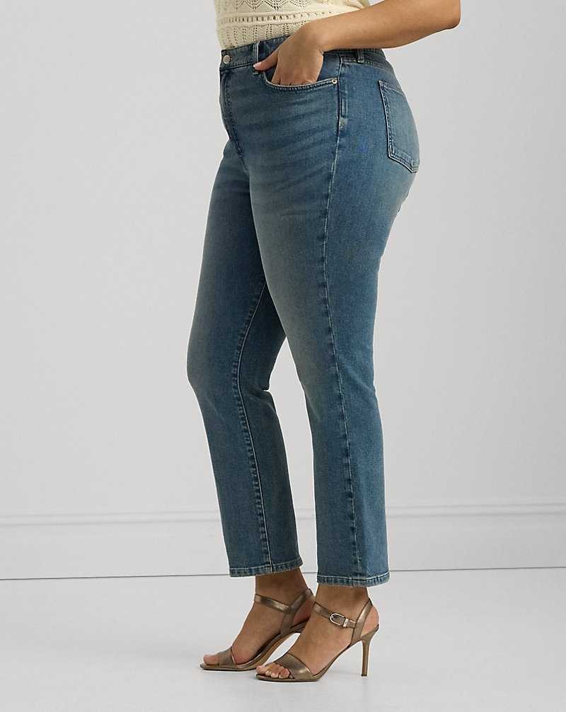 Jeans Ralph Lauren High-Rise Straight Ankle Mujer Azules Azules | KYTGZDJ-17 - vista 4