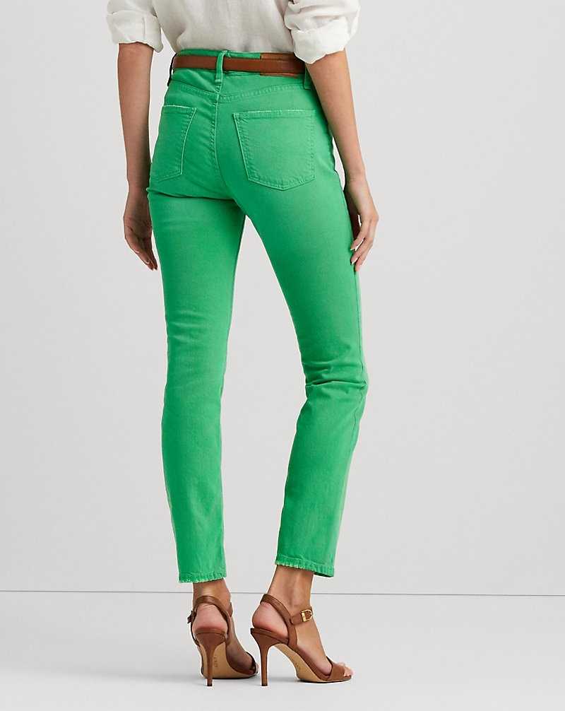 Jeans Ralph Lauren High-Rise Straight Ankle Mujer Verdes Azules | KSBRXPC-81 - vista 5