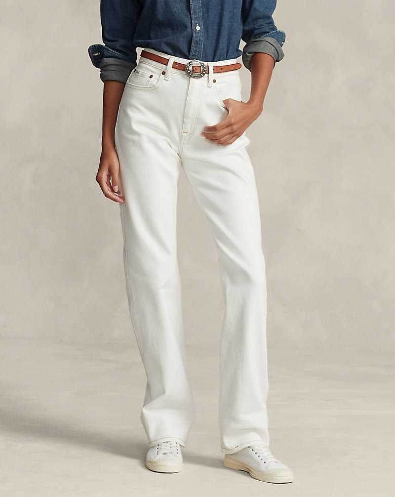 Jeans Ralph Lauren High-Rise Straight Fit Mujer Azules | BWCQZVE-74 - vista 3
