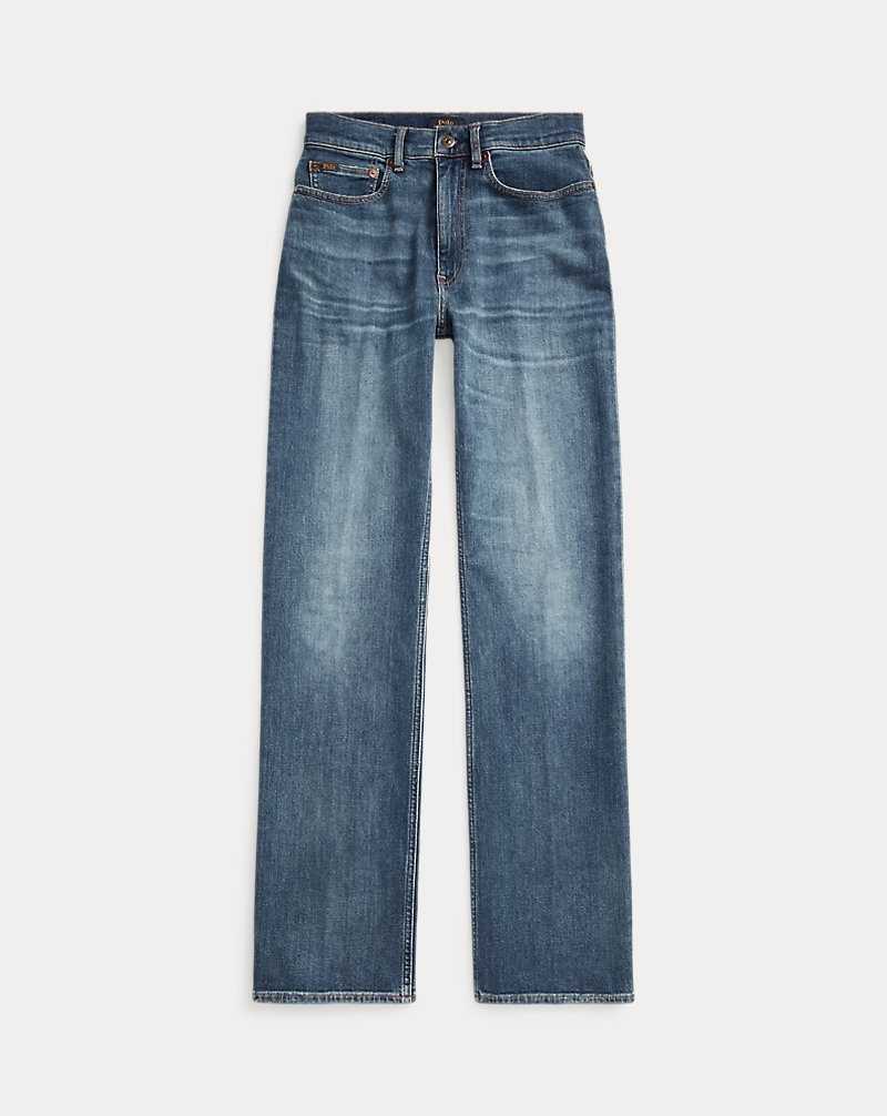 Jeans Ralph Lauren High-Rise Straight Mujer Azules | JIDALVG-29 - vista 2