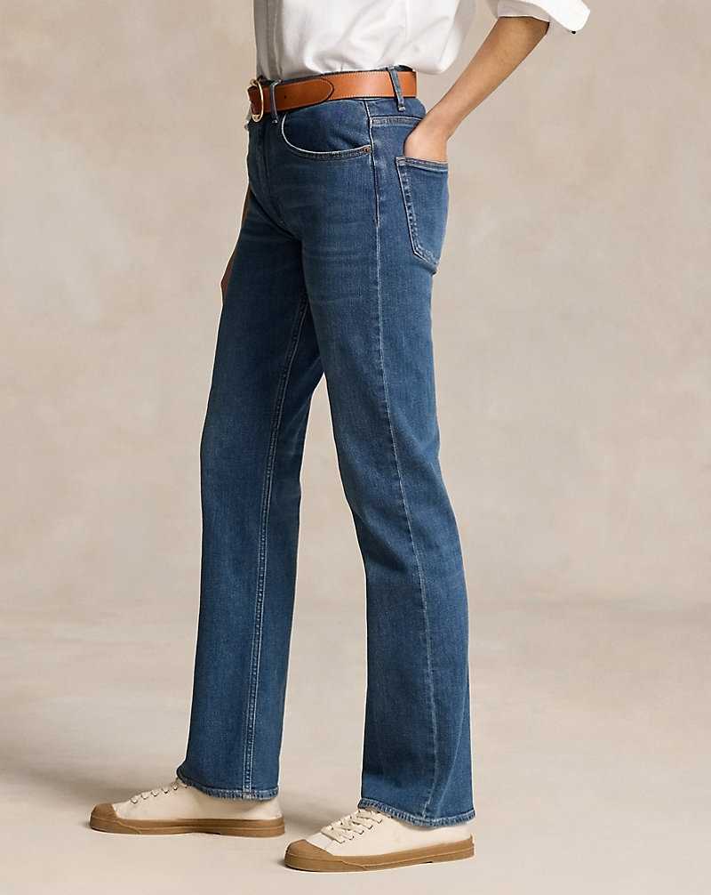 Jeans Ralph Lauren High-Rise Straight Mujer Azules | JIDALVG-29 - vista 4