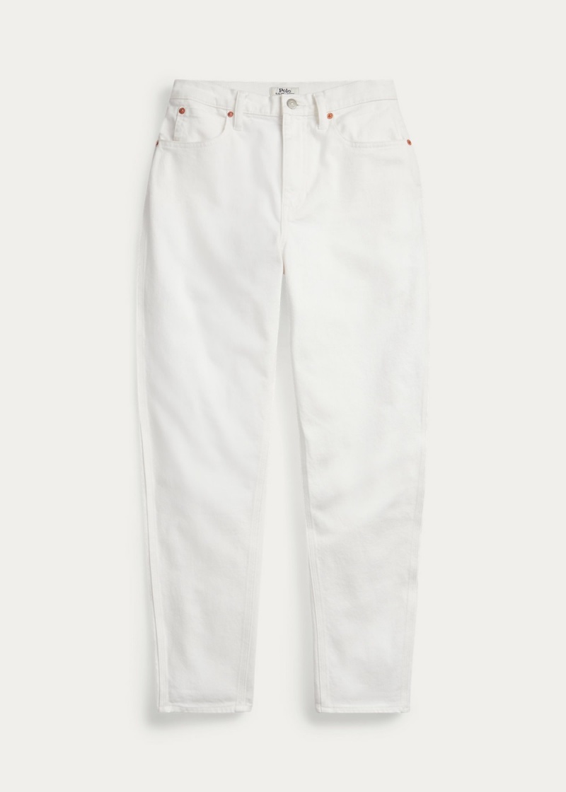 Jeans High-Rise Tapered Fit Mujer Azules | ASWN56217 - vista 4