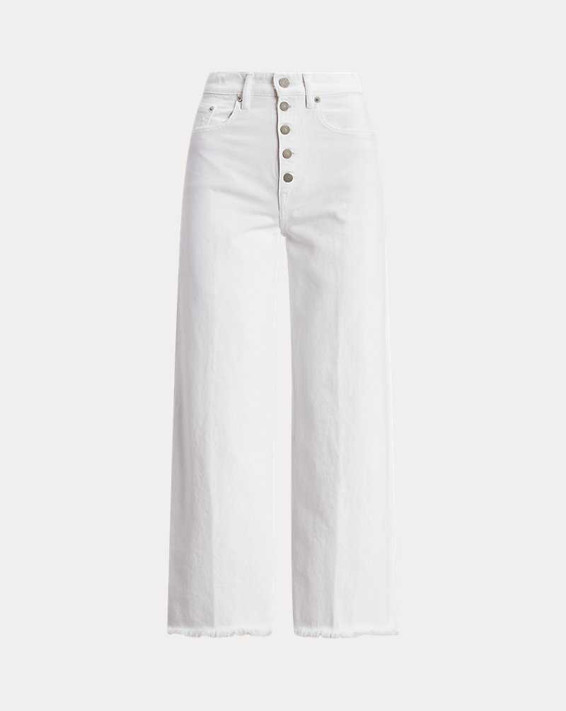 Jeans Ralph Lauren High-Rise Wide-Leg Crop Mujer Azules | NUMTGSF-80 - vista 2