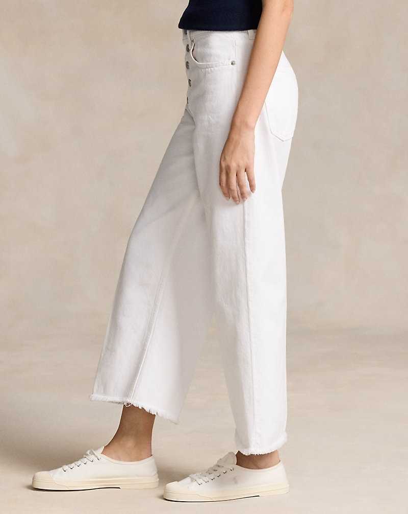 Jeans Ralph Lauren High-Rise Wide-Leg Crop Mujer Azules | NUMTGSF-80 - vista 4