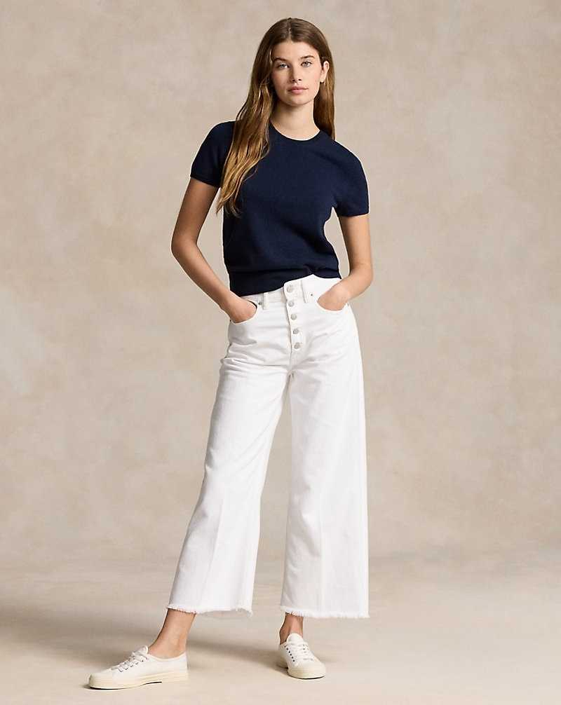 Jeans Ralph Lauren High-Rise Wide-Leg Crop Mujer Azules | NUMTGSF-80 - vista 1