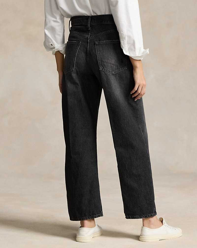 Jeans Ralph Lauren High-Rise Wide-Leg Crop Mujer Azules | CDNITOJ-76 - vista 5