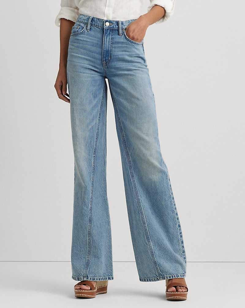 Jeans Ralph Lauren High-Rise Wide-Leg Mujer Azules | HGSLZEA-32 - vista 3