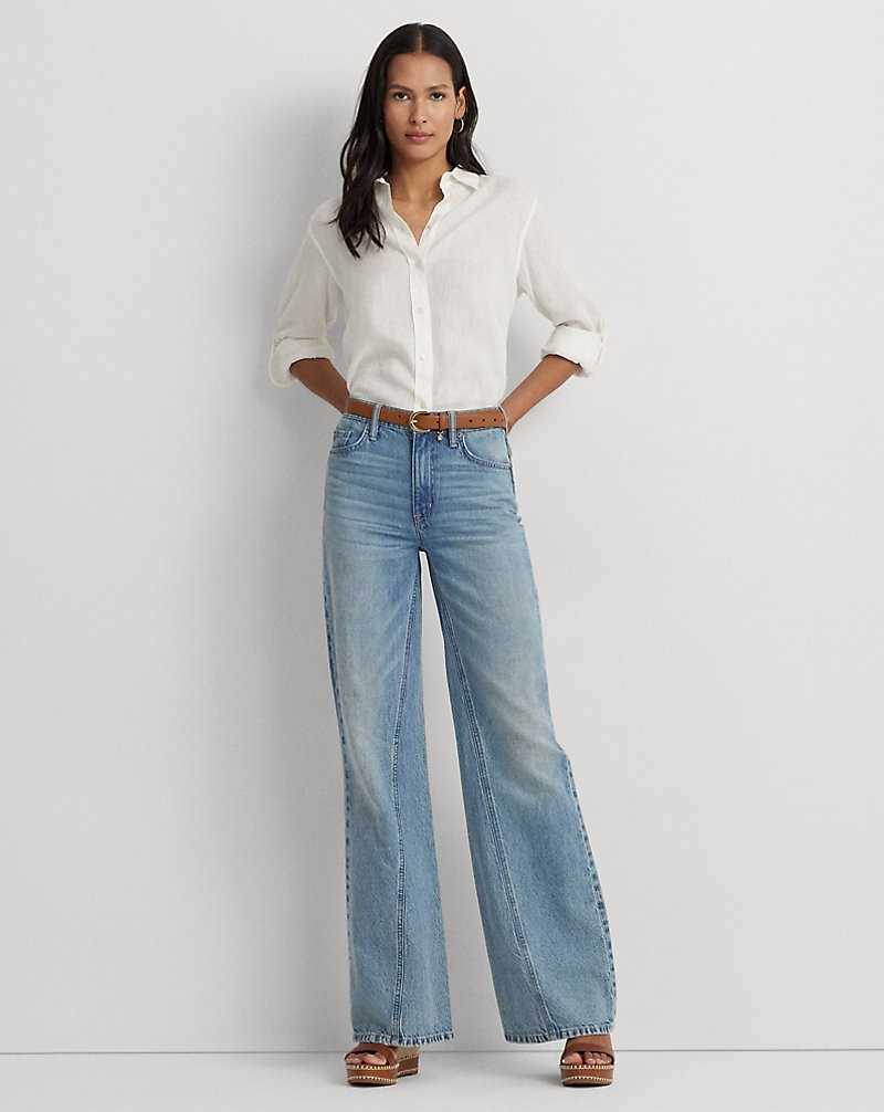 Jeans Ralph Lauren High-Rise Wide-Leg Mujer Azules | HGSLZEA-32 - vista 1