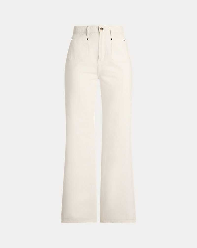 Jeans Ralph Lauren High-Rise Wide-Leg Mujer Blancos Azules | JWUAGLT-60 - vista 2