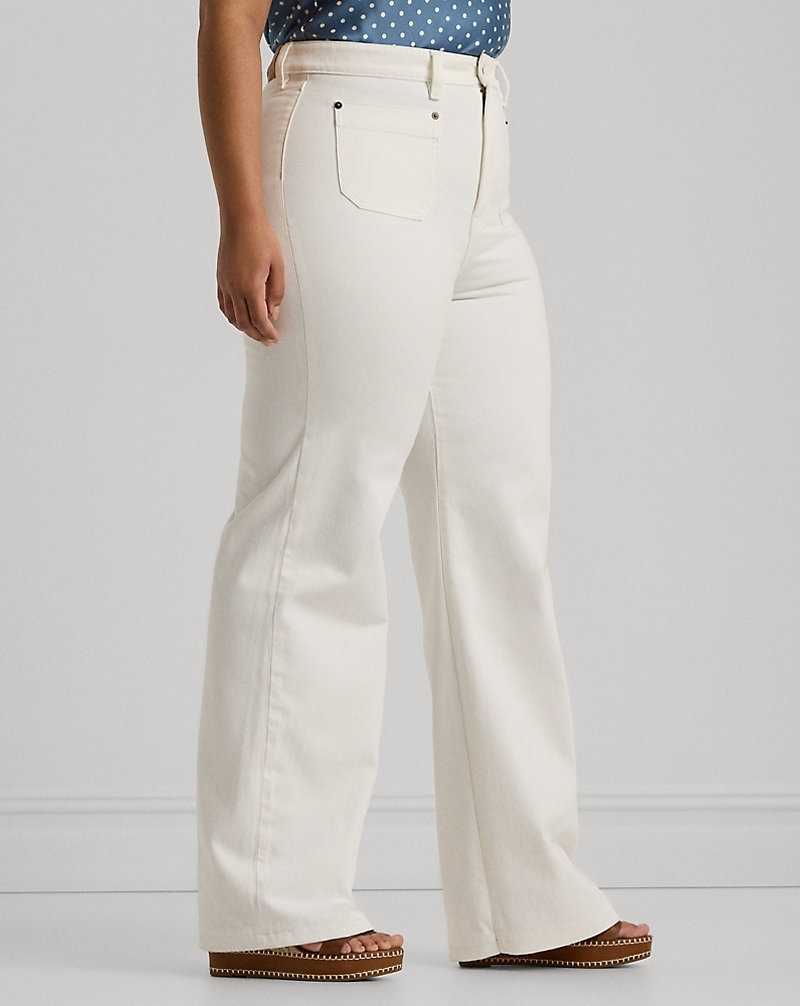 Jeans Ralph Lauren High-Rise Wide-Leg Mujer Blancos Azules | JWUAGLT-60 - vista 4