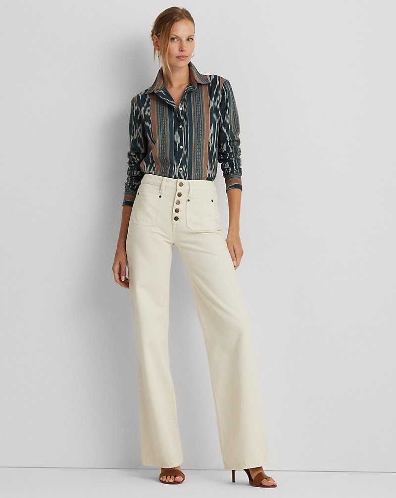 Jeans Ralph Lauren High-Rise Wide-Leg Mujer Creme Azules | LFUXGAE-14 - vista 1