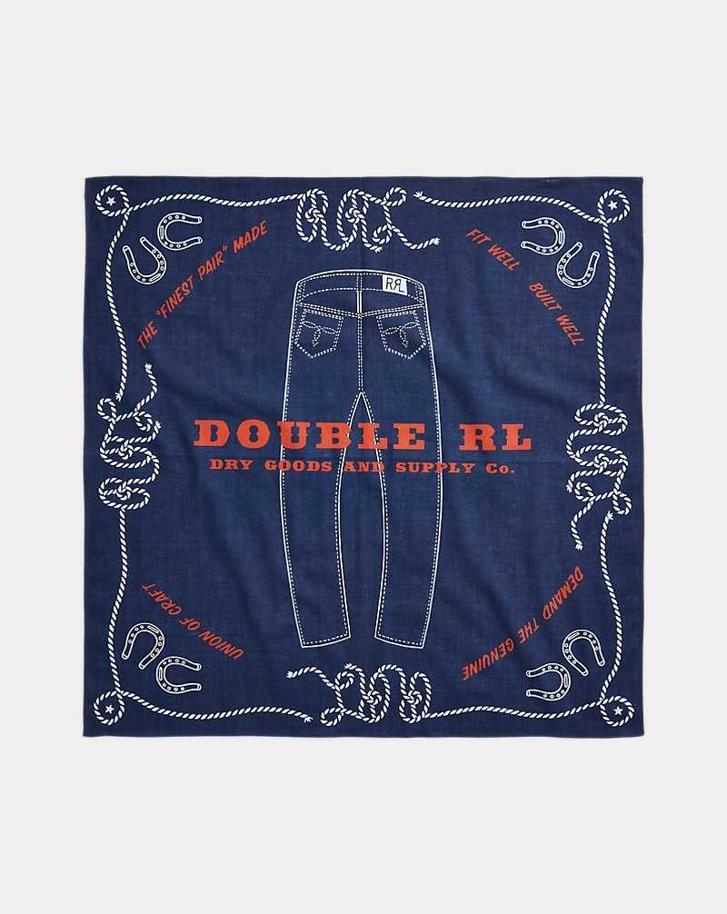 Jeans Ralph Lauren Indigo-Print Cotton Bandana Hombre Indigo/Cream/Red | DAOVBPC-95 - vista 1