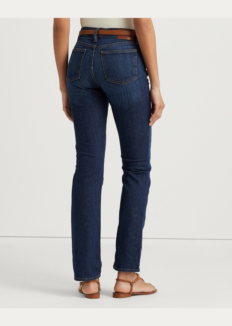 Jeans Mid-Rise Directo Mujer Azules | PWAG53428 - vista 2