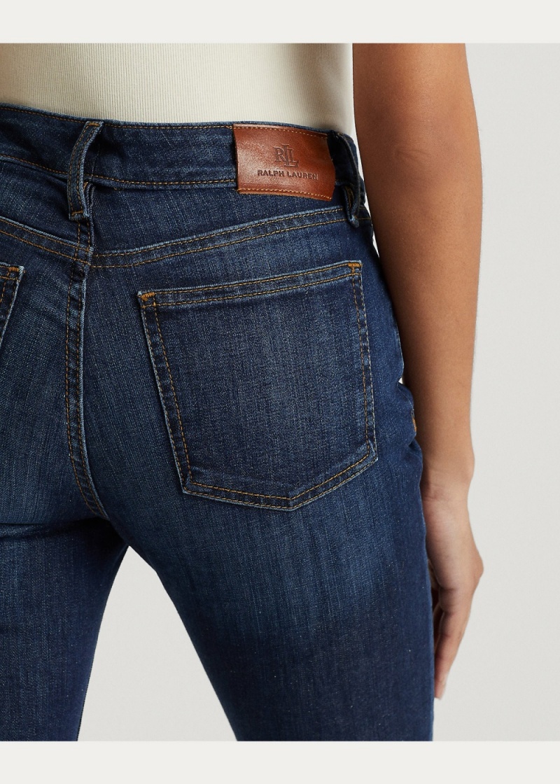 Jeans Mid-Rise Directo Mujer Azules | PWAG53428 - vista 3