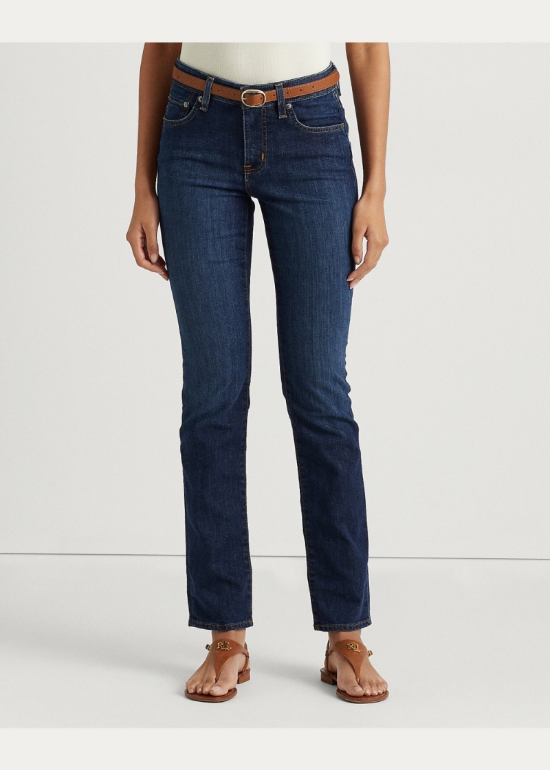 Jeans Mid-Rise Directo Mujer Azules | PWAG53428 - vista 5
