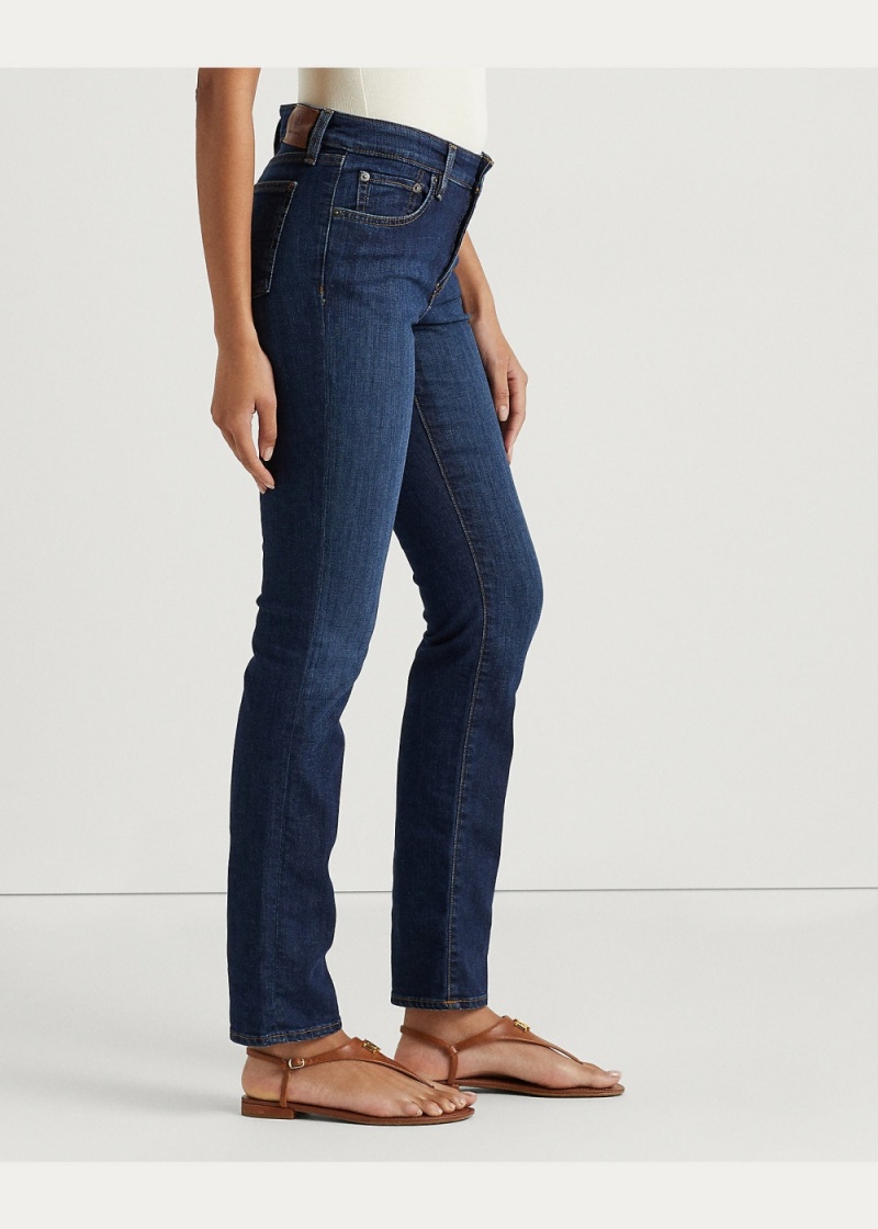 Jeans Mid-Rise Directo Mujer Azules | PWAG53428 - vista 6