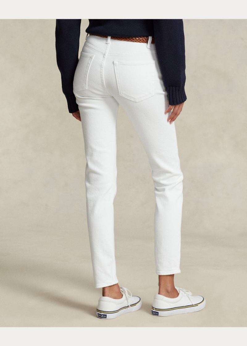 Jeans Mid-Rise Flaco Mujer Azules | RTBU27641 - vista 2