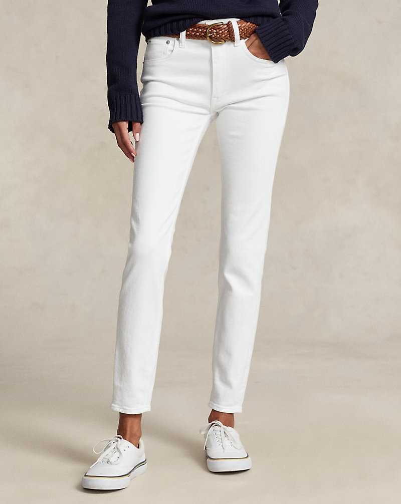 Jeans Ralph Lauren Mid-Rise Super-Slim Mujer Azules | ILSTKCU-61 - vista 3