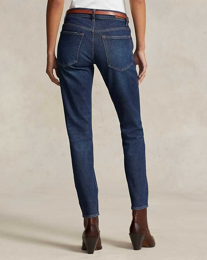 Jeans Ralph Lauren Mid-Rise Super-Slim Mujer Azules | XJCQYSP-38 - vista 5
