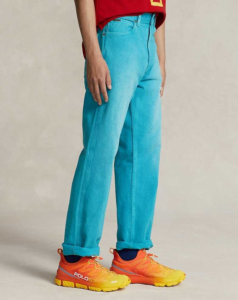 Jeans Ralph Lauren PRL x Naiomi Glasses Garment-Dyed Hombre Azules | JBQZKIF-01 - vista 4