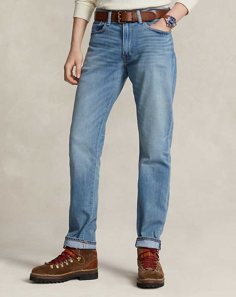 Jeans Ralph Lauren Parkside Active Taper Stretch Hombre Gilded | EMXOCJG-84 - vista 3