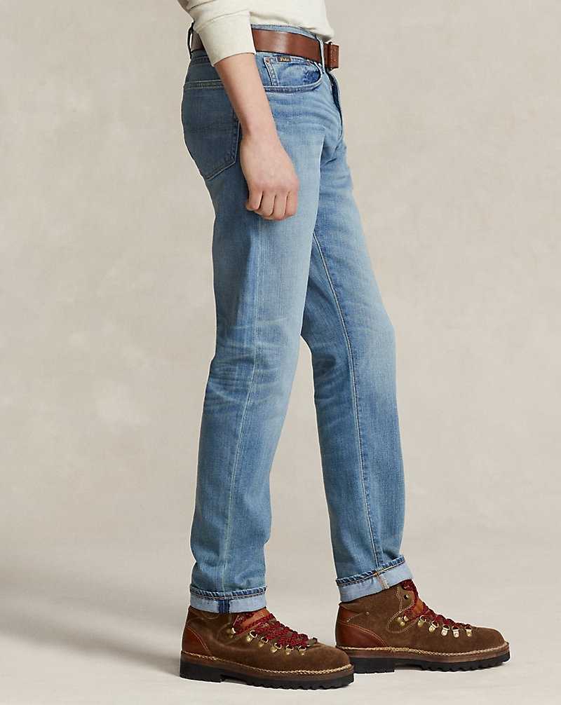 Jeans Ralph Lauren Parkside Active Taper Stretch Hombre Gilded | EMXOCJG-84 - vista 4
