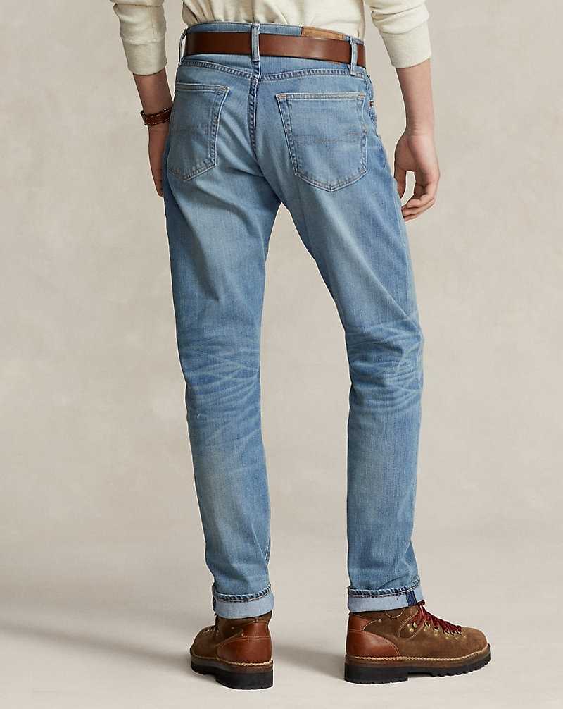 Jeans Ralph Lauren Parkside Active Taper Stretch Hombre Gilded | EMXOCJG-84 - vista 5
