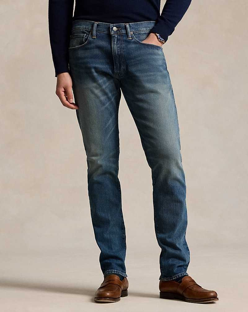 Jeans Ralph Lauren Parkside Active Taper Stretch Hombre Rivera Stretch | OQBSRCY-85 - vista 3