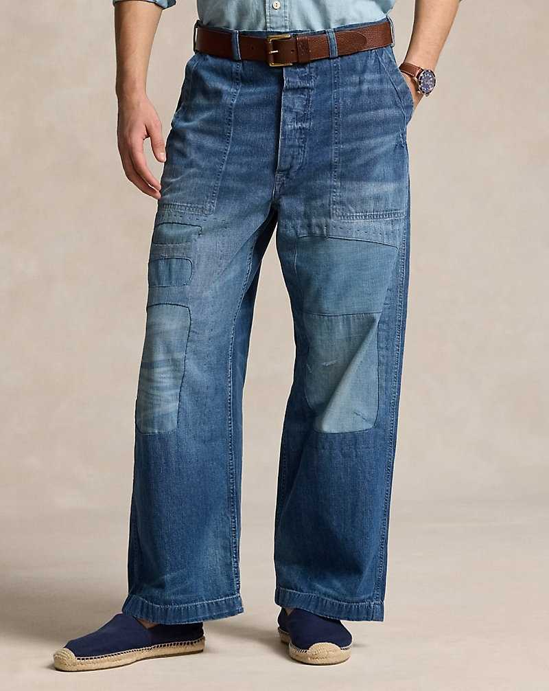 Jeans Ralph Lauren Relaxed Fit Distressed Hombre Backstay | JVKUEMY-90 - vista 3