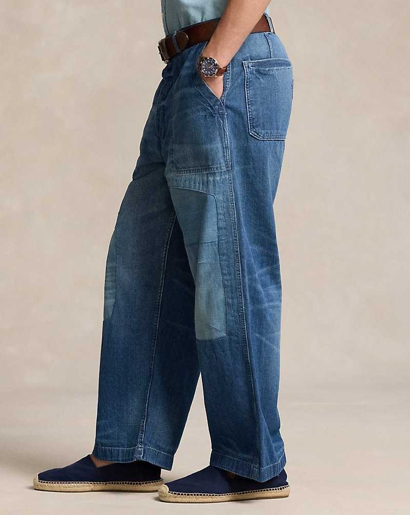 Jeans Ralph Lauren Relaxed Fit Distressed Hombre Backstay | JVKUEMY-90 - vista 4