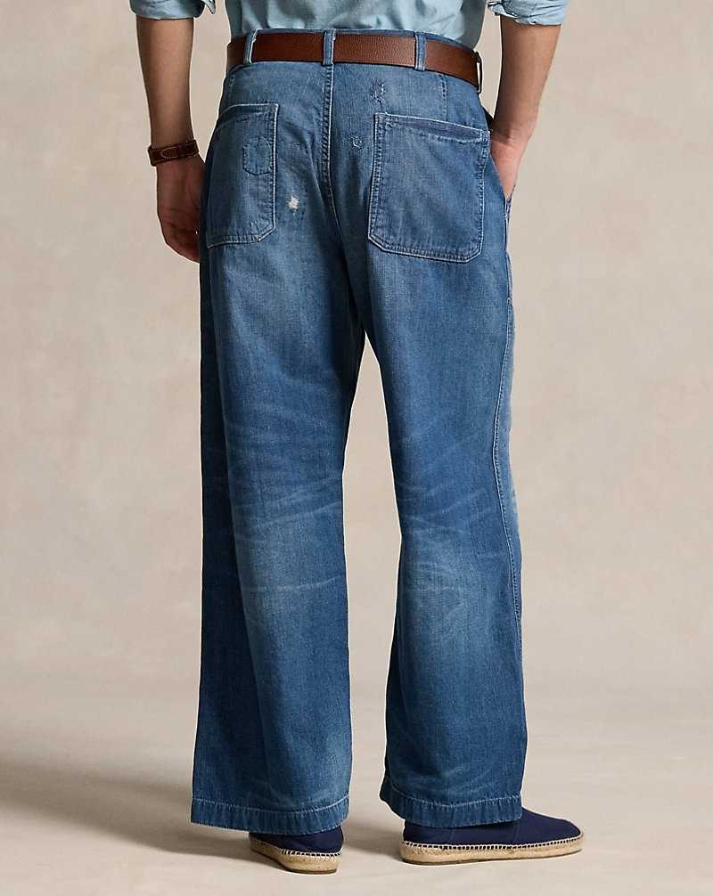 Jeans Ralph Lauren Relaxed Fit Distressed Hombre Backstay | JVKUEMY-90 - vista 5